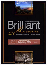 Load image into Gallery viewer, Brilliant Museum Satin Mat White 111,8cm x 12m 300g/m²