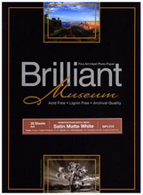 Load image into Gallery viewer, Brilliant Museum Satin Mat White 43,2cm x 12m 300g/m²
