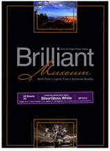 Lade das Bild in den Galerie-Viewer, Brilliant Museum SilverGloss White 111,8cm x 12m 300g/m²