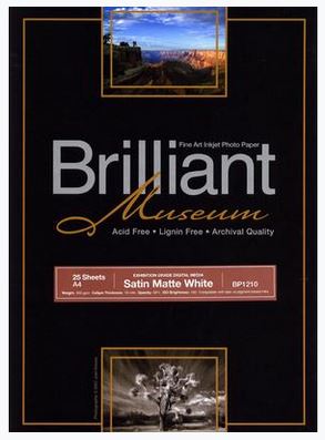 アート・デザイン・音楽 Brilliant Museum Inkjet Photo Paper x3 Brilliant Museum Satin Matte – Brilliant Paper
