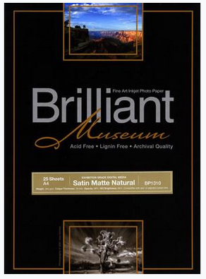 Brilliant Museum Satin Matte Natural A2 x 25 Blatt 300g/m²