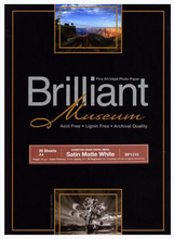 Load image into Gallery viewer, Brilliant Museum Satin Mat White 111,8cm x 12m 300g/m²
