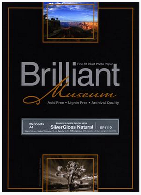 Brilliant Museum SilverGloss Natural A3 x 25 sheets 300g/m²